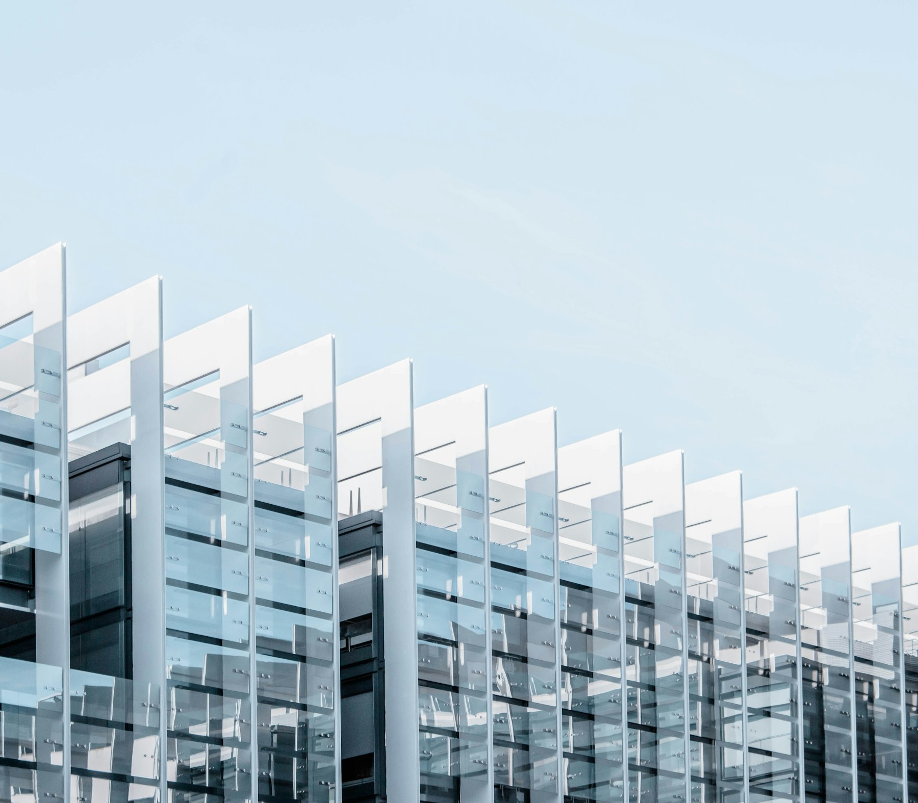 Modern glass building