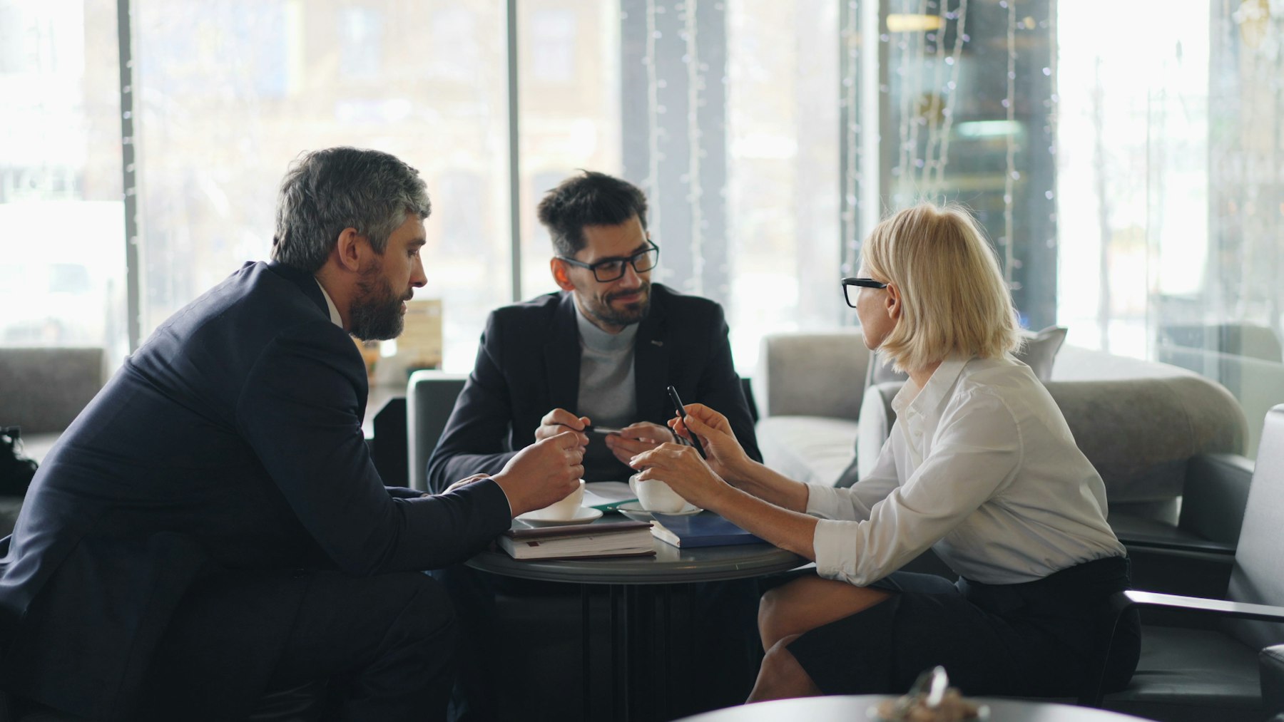 Partners in a meeting